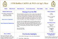 Picture of the CFB Halifax C&PO's Mess Website Home Page